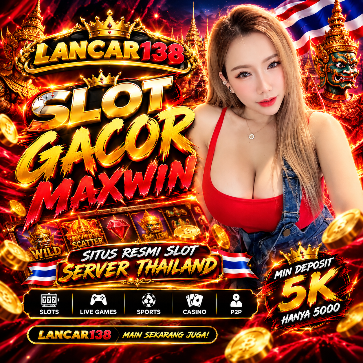 LANCAR138: Link Alternatif Resmi Slot777 Depo 5k Gacor Terpercaya Mudah Maxwin